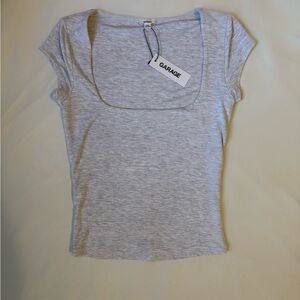 Garage Women's Light Gray Short Sleeve Tee